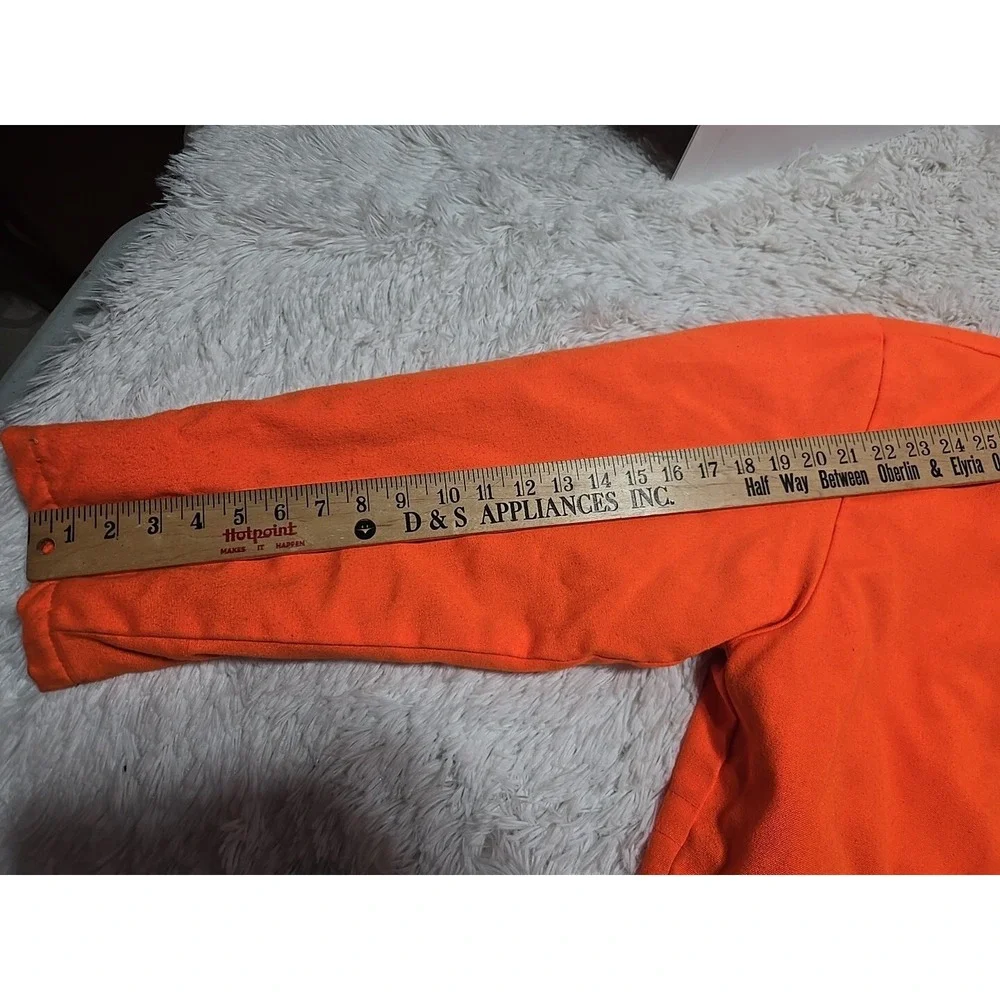 Woodfield Blaze Orange XL Hunting‎ Coat Quilt Lined Jacket Made USA Distressed